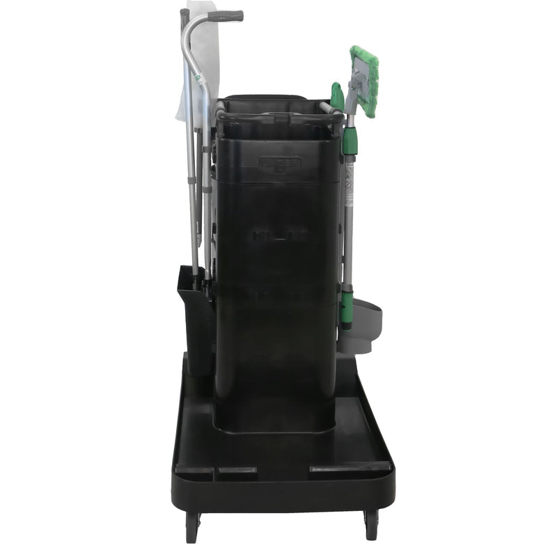 Unger ZoneCleanRx Janitorial Carts, Plastic, 3 Shelves, 23.5 x 25 x 25, Black (UNGCRTZN) Each