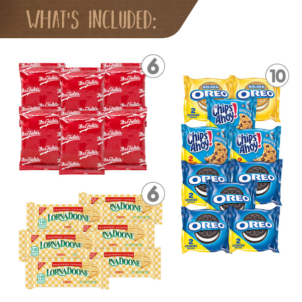 Snack Box Pros Cookie Lover's Snack Box, 40 Assorted Snacks/Box (GRR70000162) Box of 40