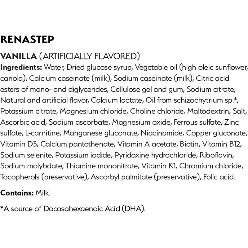 Renastep™ Pediatric Oral Supplement Vanilla Flavor 6.7 oz. Bottle Liquid Protein Kidney Disease (1193806_BT) 1/BT