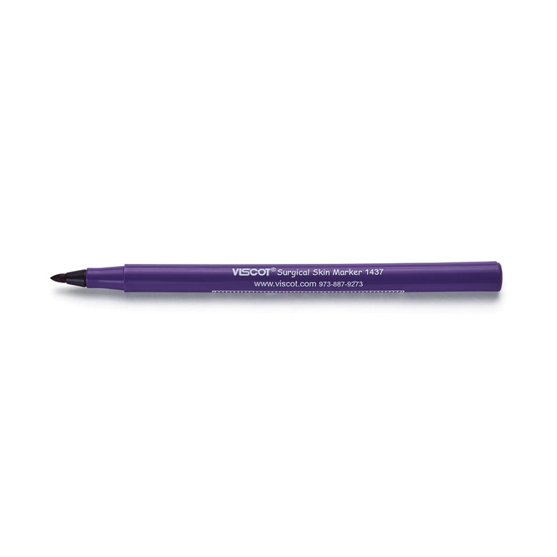 Viscot® Skin Marker with Ruler and Labels Gentian Violet Ink Sterile Full Size Regular Tip (667973_BX) 100/BX