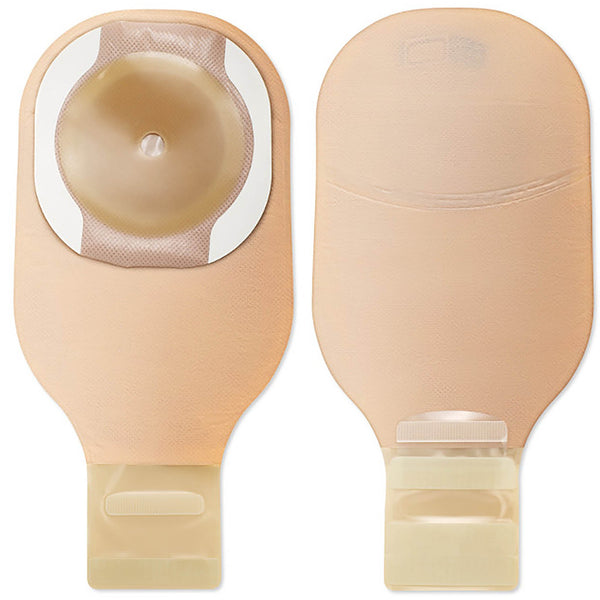 CeraPlus™ Ostomy Pouch One-Piece System 12 Inch Length Flat, Trim to Fit Up to 2-1/2 Inch Stoma Drainable (1230118_BX) 10/BX