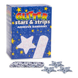 Glitter™ Stat Strip® Adhesive Strip 3/4 X 3 Inch Plastic Rectangle Kid Design (Glitter Stars and Stripes) Sterile (424960_BX) 100/BX