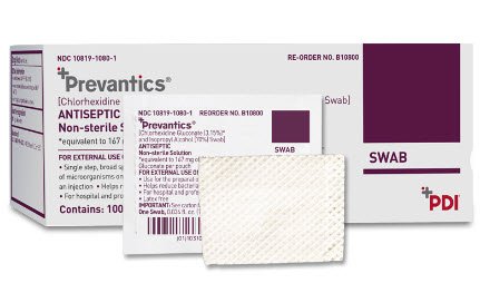 Prevantics® Antiseptic Prep Pad 3.15% / 70% Strength CHG (Chlorhexidine Gluconate) / Isopropyl Alcohol Individual Packet NonSterile (867288_PK) 100/PK