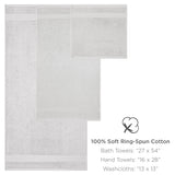 Arkwright Home® Host & Home 6pc Bath Towel Set Green, 6/Case Sets (HHBST-6PK-GR-CS) Case of 6 Sets