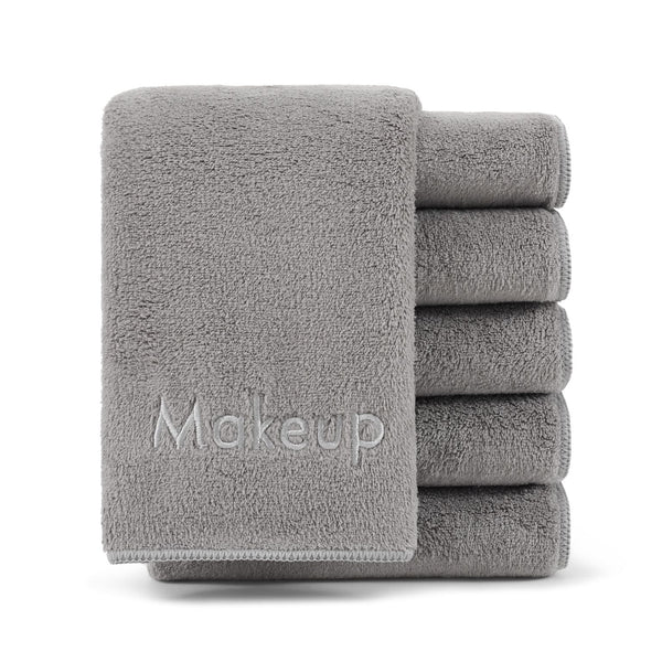 Arkwright Home Bck2U Coral Fleece Makeup Towel 13x13 Grey (6/Pack) (PNP-MU-GREY) 6/PK