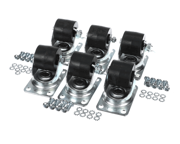 Glastender C-6X2-7/8 Caster Kit, 2-7/8"H, Set Of 6 (GLAC-6X2-78) Each