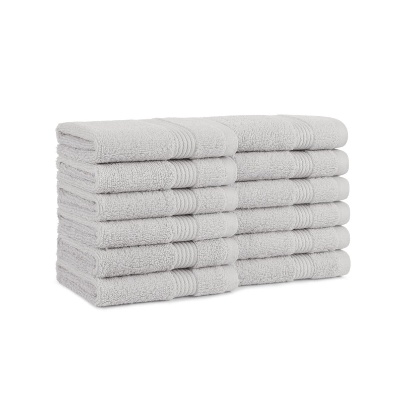 Host & Home Washcloth 13x13 Light Grey (12/Pack) (P-WC-HH-1313-LG) 12/PK