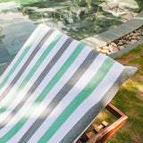 Hospeco® Cabo Cabana Chaise Cover 30x85 Grey/Green, 12/Case (HOSCC-CC-GY-GR-CS) Case of 12