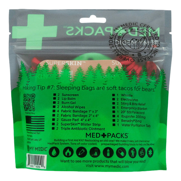 My Medic™ MED PACKS Hiker Medic First Aid Kit Plastic Pouch (1207734_EA) 1/EA