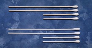 Cardinal Swabstick Cotton Tip Wood Shaft 6 Inch Sterile 2 per Pack (417933_BX) 100/BX