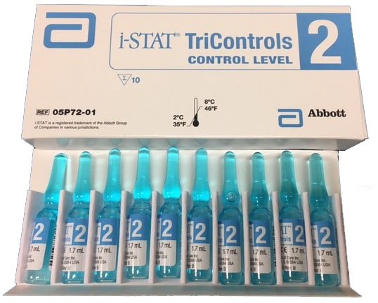 i-STAT® Tricontrols Control Sodium / Potassium Level 2 1.7 mL (810465_EA) 1/EA