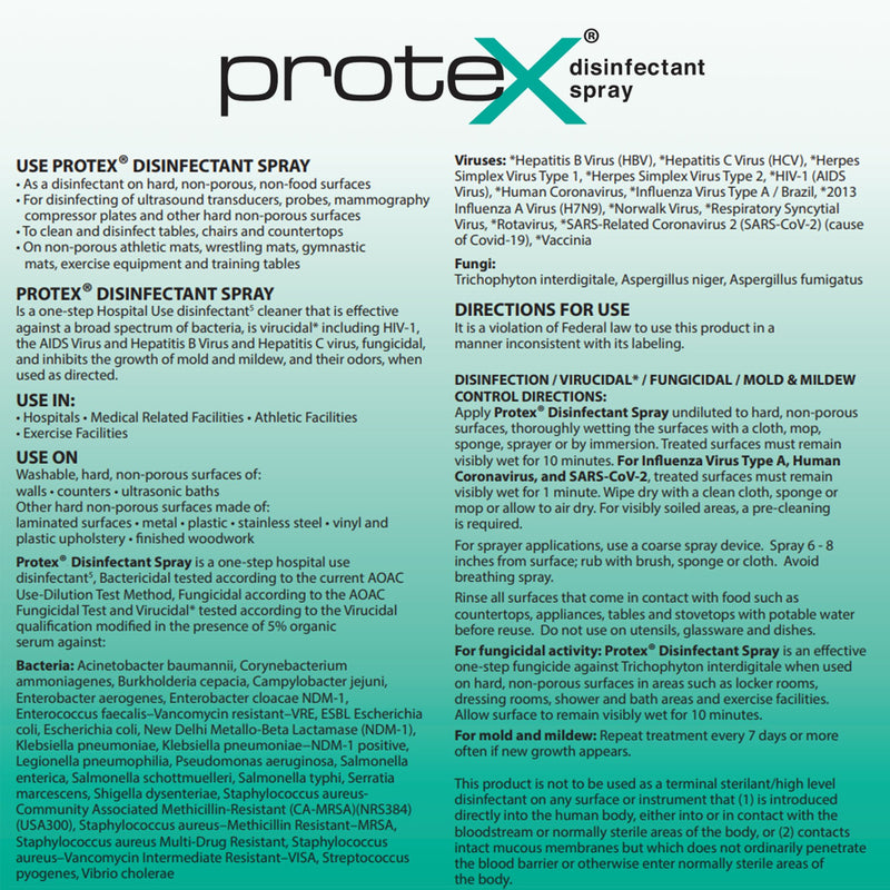 Protex™ Surface Disinfectant Cleaner Broad Spectrum Pump Spray Liquid 12 oz. Bottle Lemon Scent NonSterile (701124_EA) 1/EA