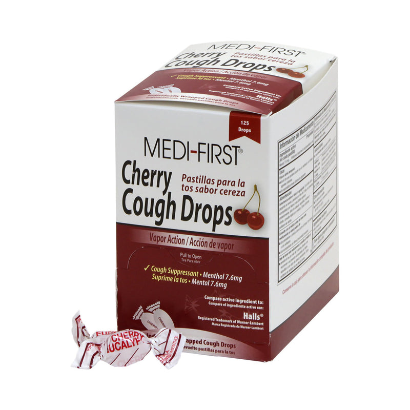 Medi-First® Plus Cold and Cough Relief 7.6 mg Strength Lozenge 125 per Box (498806_CS) 12/CS
