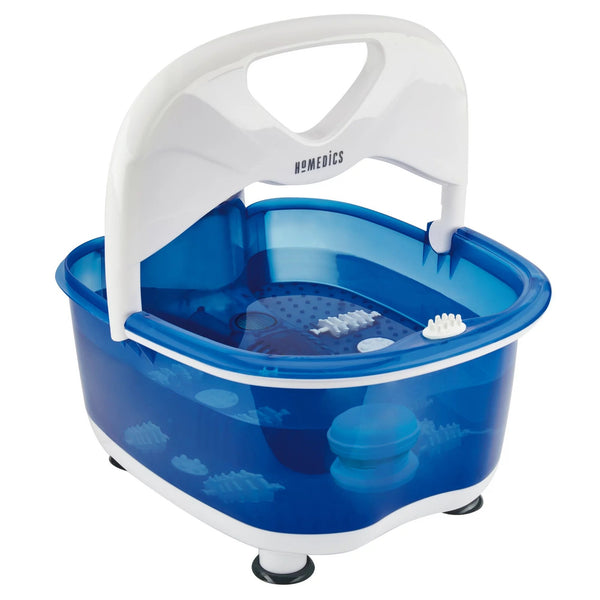 HoMedics® Salt-N-Soak Pro Foot Bath with Heat Boost Blue / White Plastic (1253808_EA) 1/EA