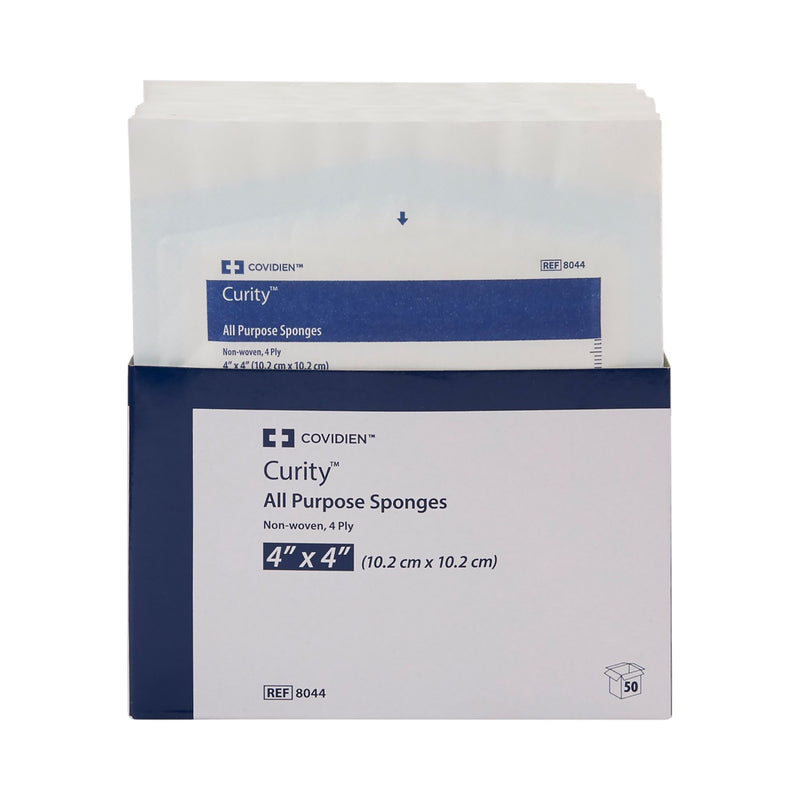 Curity™ Nonwoven Sponge 4 X 4 Inch 4-Ply Sterile 2 per Pack (401590_CS) 600/CS