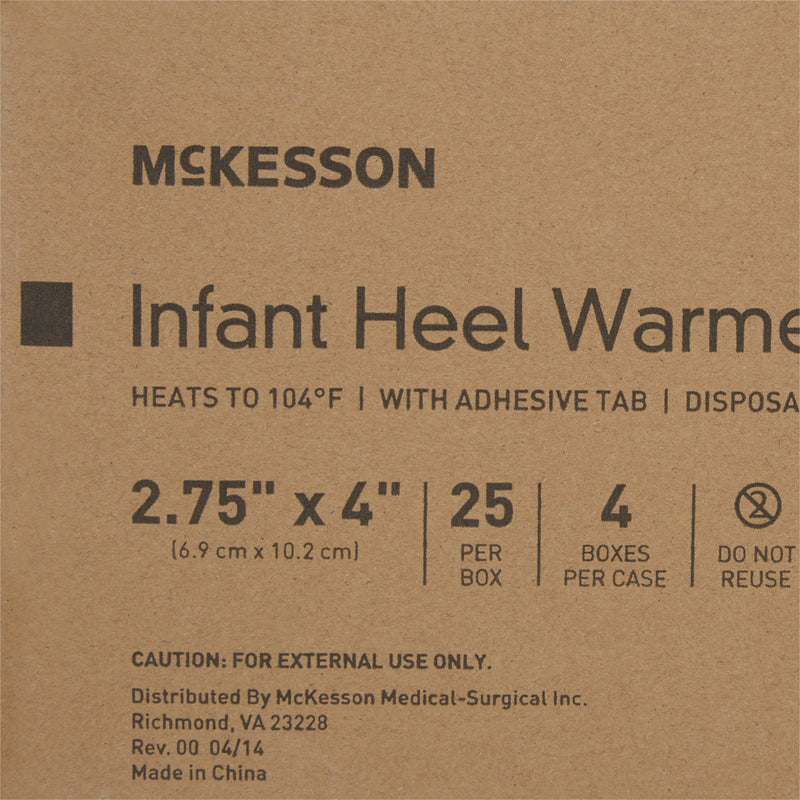 McKesson Instant Infant Heel Warmer Heel One Size Fits Most Sodium Acetate / Water Disposable (911633_EA) 1/EA