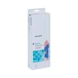 McKesson Wrist Splint with Thumb Spica Thumb Spica Nylon / Cotton-Terry / Foam / Elastic / Spandex Left Hand Blue / Gray Small / Medium (1159133_EA) 1/EA