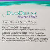 DuoDERM® Extra Thin CGF® Thin Hydrocolloid Dressing Film Backing 3 X 3 Inch Square Hydrocolloid / Film (205195_EA) 1/EA