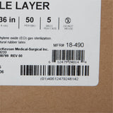 McKesson Sterilization Wrap Blue 36 X 36 Inch Single Layer Cellulose Steam / EO Gas (1156175_BX) 1/BX