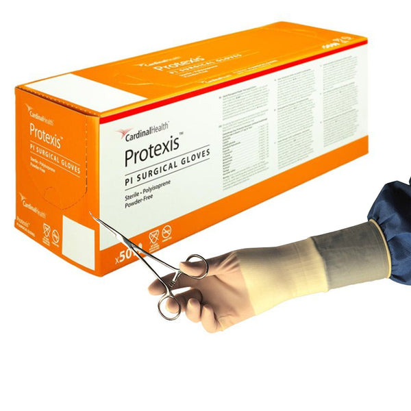 Protexis™ PI Surgical Glove Size 8.5 Sterile Polyisoprene Standard Cuff Length Smooth Ivory Chemo Tested (806829_PR) 1/PR