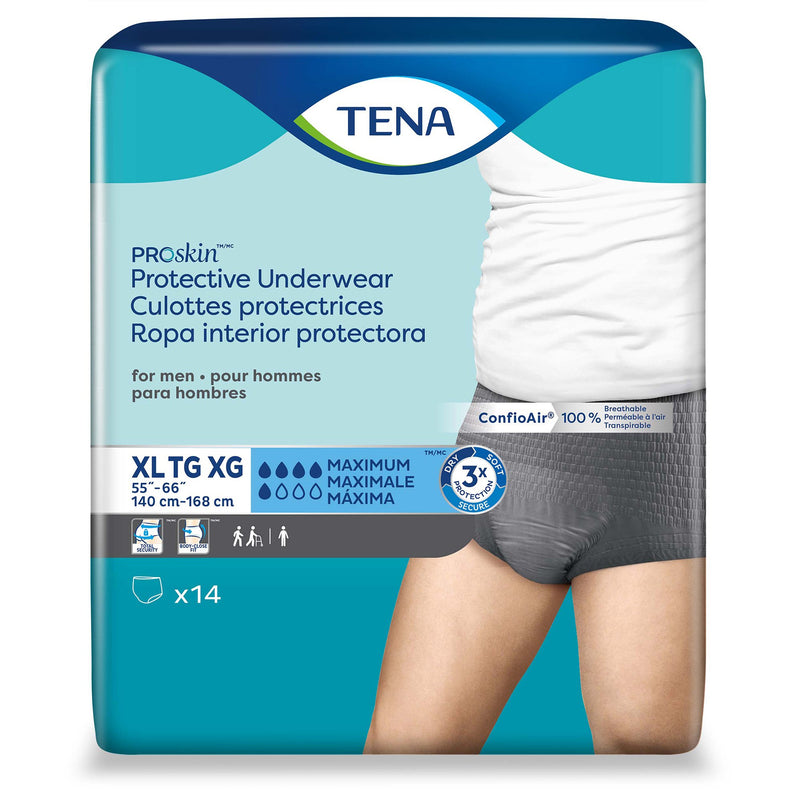 TENA® ProSkin™ Male Adult Absorbent Underwear Pull On with Tear Away Seams X-Large Disposable Moderate Absorbency (1135412_CS) 56/CS