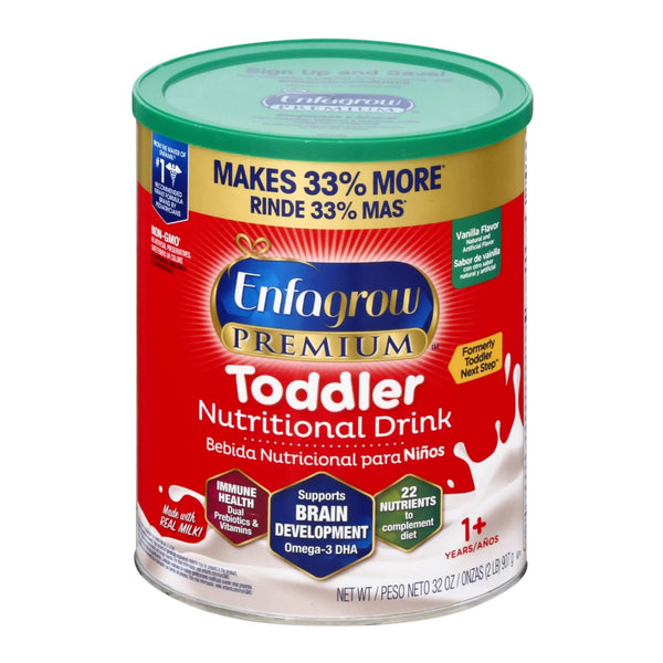 Enfagrow® PREMIUM™ Toddler Formula Vanilla Flavor 32 oz. Can Powder (1249100_CS) 4/CS