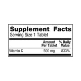 Geri-Care® Vitamin C Supplement Ascorbic Acid 500 mg Strength Tablet 500 per Bottle (689197_BT) 1/BT