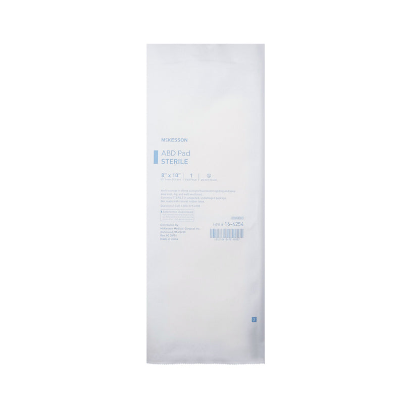 McKesson Abdominal Pad 8 X 10 Inch Sterile 1 per Pack (446059_CS) 360/CS