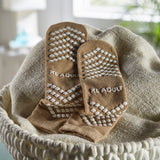 McKesson Slipper Socks Unisex Adult X-Large Single Tread Single Patient Use Tan (1038460_CS) 48/CS
