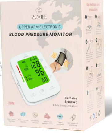 Zomee Home Automatic Digital Blood Pressure Monitor Extra Large Cuff Nylon Cuff 16.5 to 21 Inch Desk Model (1247529_EA) 1/EA