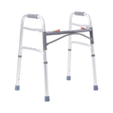 McKesson Dual Release Folding Walker Adjustable Height Aluminum Frame 350 lbs. Weight Capacity 25 to 32 Inch Height (1065260_CS) 4/CS