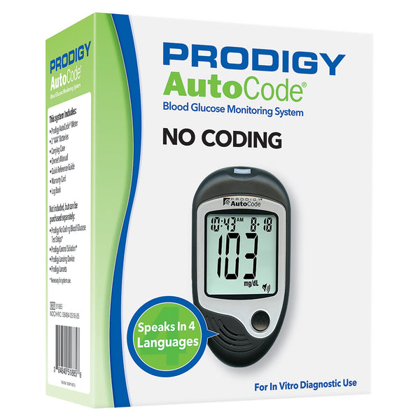 Prodigy® Blood Glucose Meter 7 Second Results Stores up to 450 Results No Coding Required (842600_EA) 1/EA