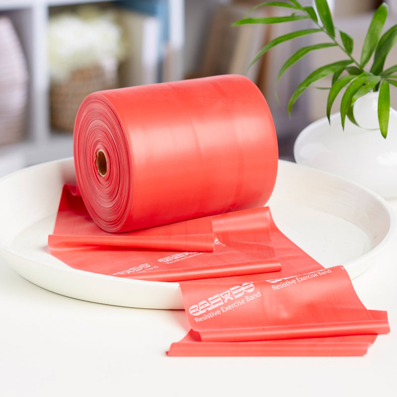 McKesson CanDo® Exercise Resistance Band Red 5 Inch X 50 Yard Light Resistance (1073311_EA) 1/EA