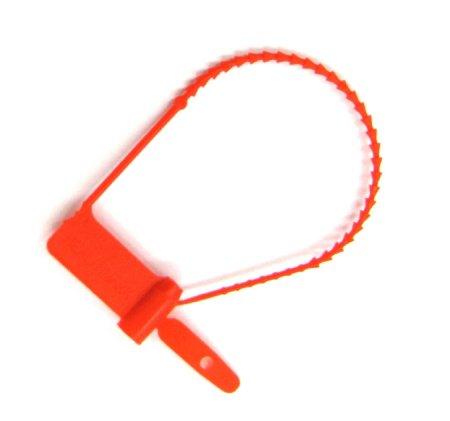 Cynch-Loks Tamper Evident Seal Numbered Red Plastic 6 Inch (1048690_PK) 100/PK