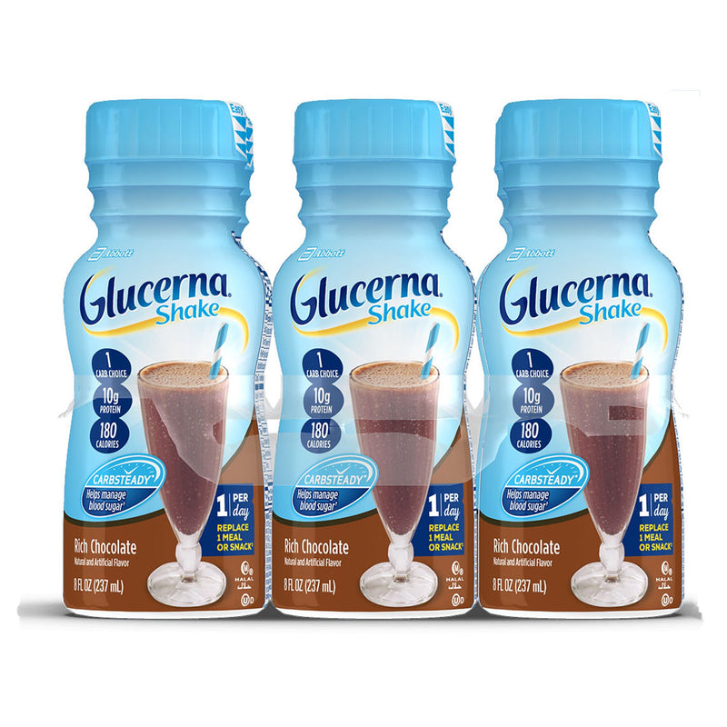 Glucerna® Original Shake Oral Supplement Rich Chocolate Flavor Liquid 8 oz. Bottle (649274_CS) 24/CS