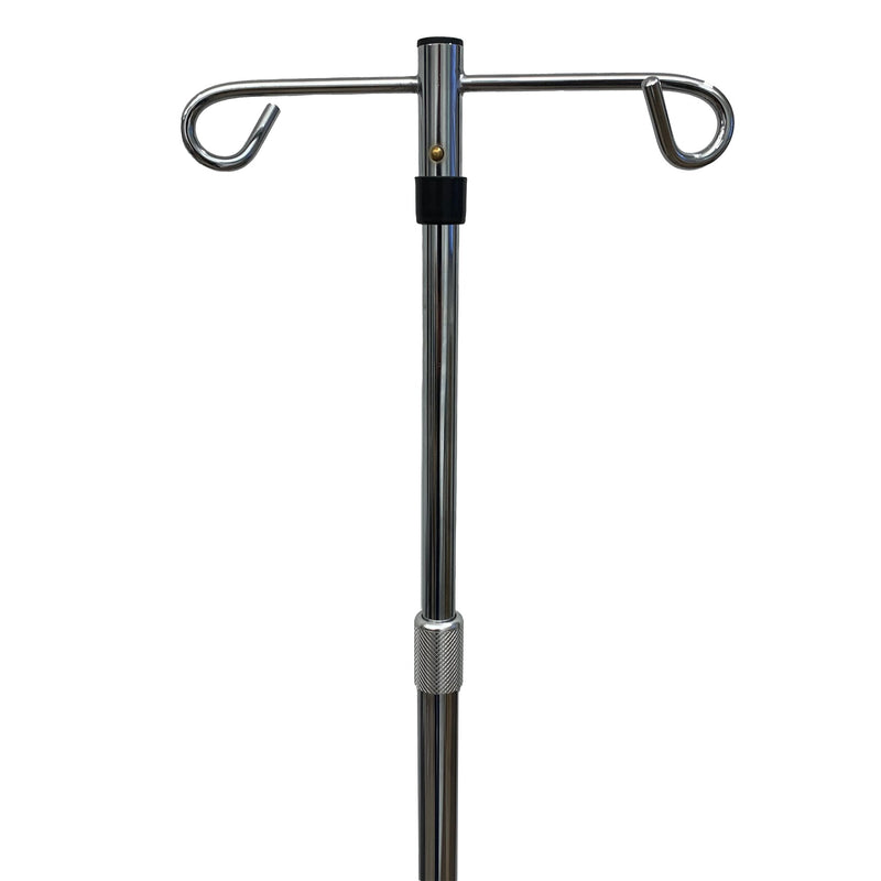 McKesson IV Stand Floor Stand 2 Hooks 4 Legs with Casters (1223659_EA) 1/EA