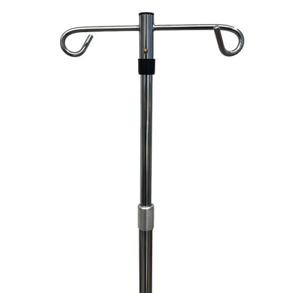 McKesson IV Stand Floor Stand 2 Hooks 4 Legs with Casters (1223659_CS) 1/CS