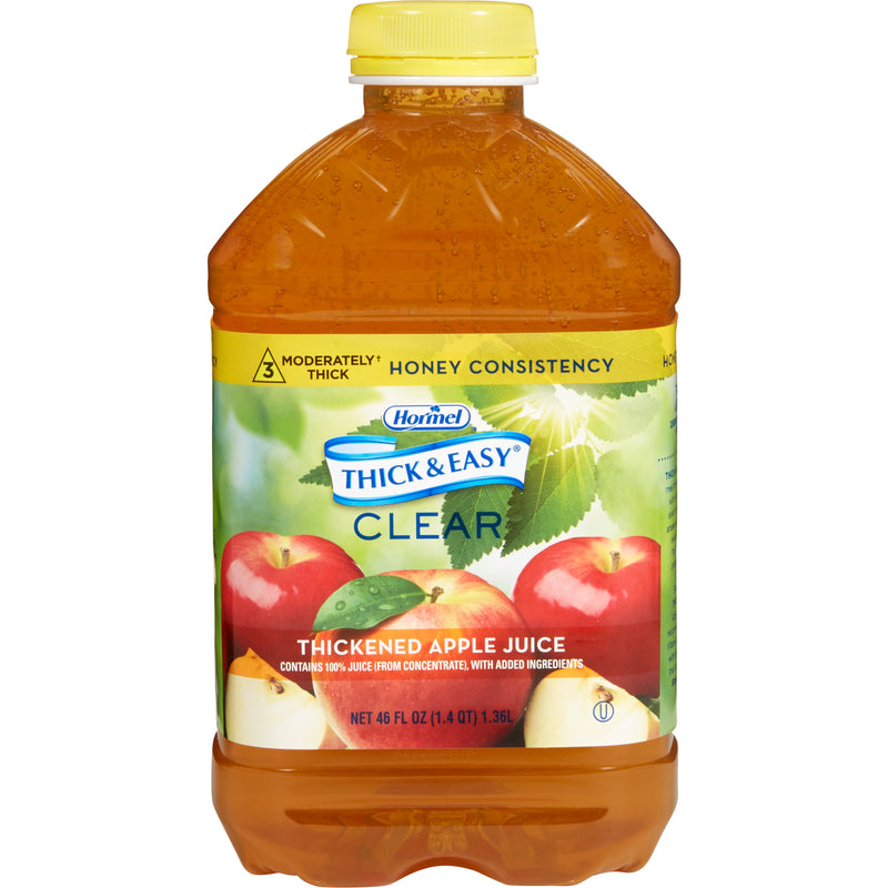 Thick & Easy® Thickened Beverage 46 oz. Bottle Apple Flavor Liquid IDDSI Level 3 Moderately Thick/Liquidized (797170_CS) 6/CS