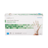 McKesson Confiderm® Exam Glove Large NonSterile Latex Standard Cuff Length Textured Fingertips Ivory Not Rated (921594_BX) 100/BX