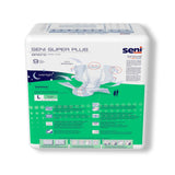 Seni® Super Plus Unisex Adult Incontinence Brief Large Disposable Heavy Absorbency (1163824_PK) 9/PK