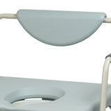 McKesson Commode Chair Drop Arms Steel Frame Padded Backrest 23-1/4 Inch Seat Width 1000 lbs. Weight Capacity (1065226_EA) 1/EA