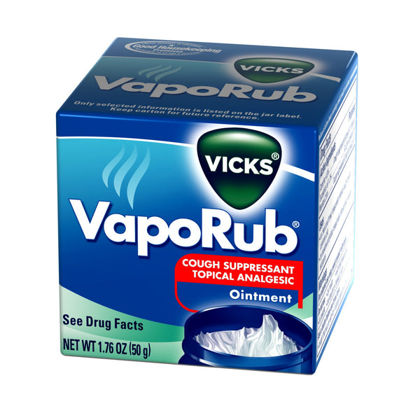 Vicks® VapoRub® Chest Rub 4.8% - 1.2% - 2.6% Strength Ointment 1.76 oz. (833168_EA) 1/EA