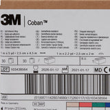 3M™ Coban™ Cohesive Bandage 1 Inch X 5 Yard Self-Adherent Closure Blue NonSterile Standard Compression (222000_CS) 30/CS