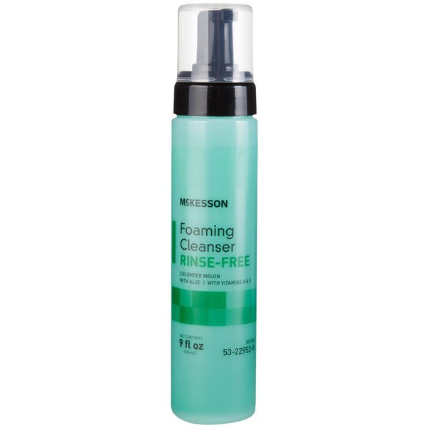 McKesson Rinse-Free Body Wash Foaming 9 oz. Pump Bottle Cucumber Melon Scent (877020_EA) 1/EA