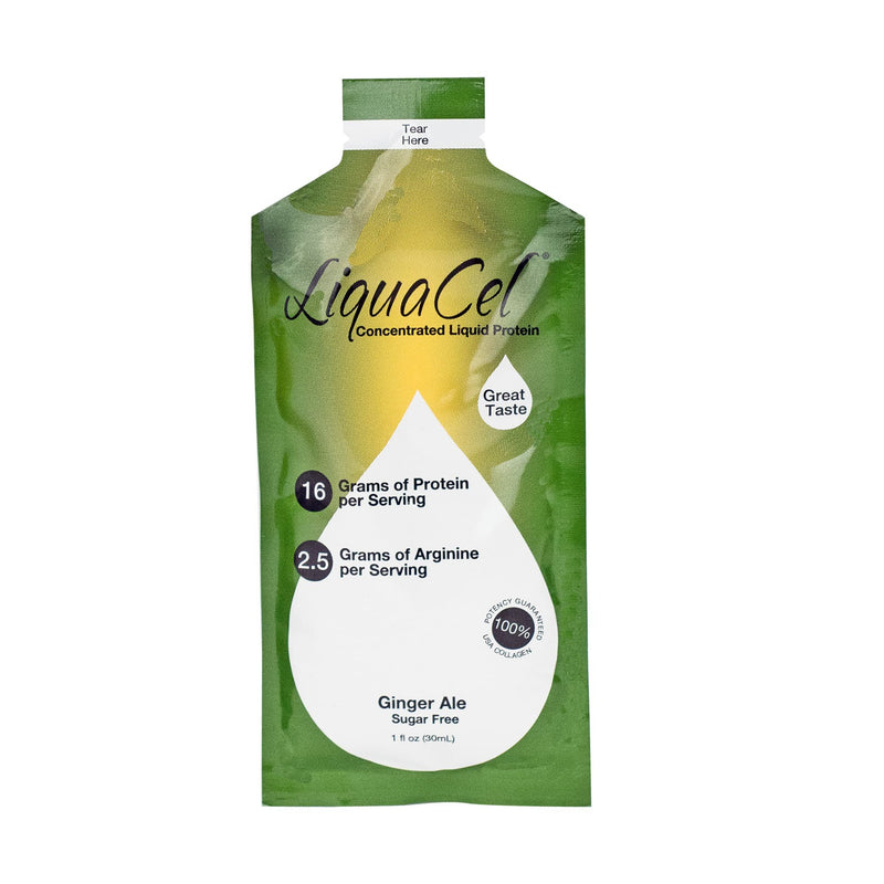 LiquaCel® Oral Supplement Ginger Ale Flavor Liquid 1 oz. Individual Packet (1226217_CS) 30/CS