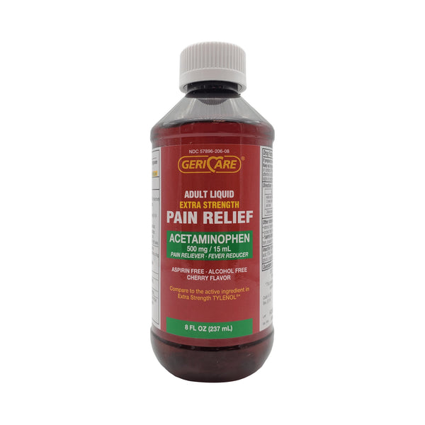 Geri-Care® Pain Relief 500 mg / 15 mL Strength Acetaminophen Liquid 8 oz. (689167_CS) 24/CS