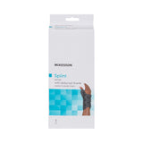 McKesson Wrist Brace with Abducted Thumb Aluminum / Foam / Spandex / Plastic Left Hand Black Medium (1159141_EA) 1/EA