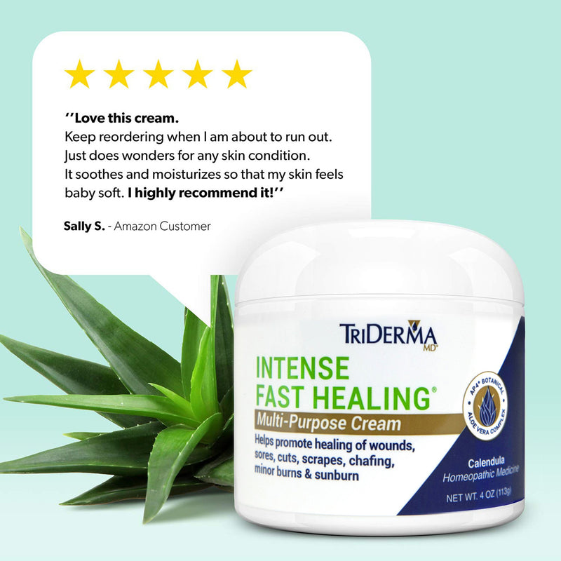 TriDerma® MD Intense Fast Healing Hand and Body Moisturizer 4 oz. Jar Unscented Cream (901965_EA) 1/EA