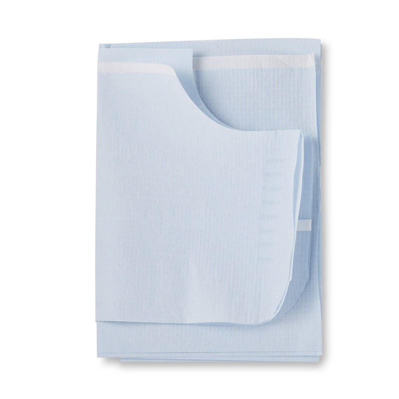 McKesson Patient Exam Gown One Size Fits Most Blue Disposable (145372_CS) 50/CS