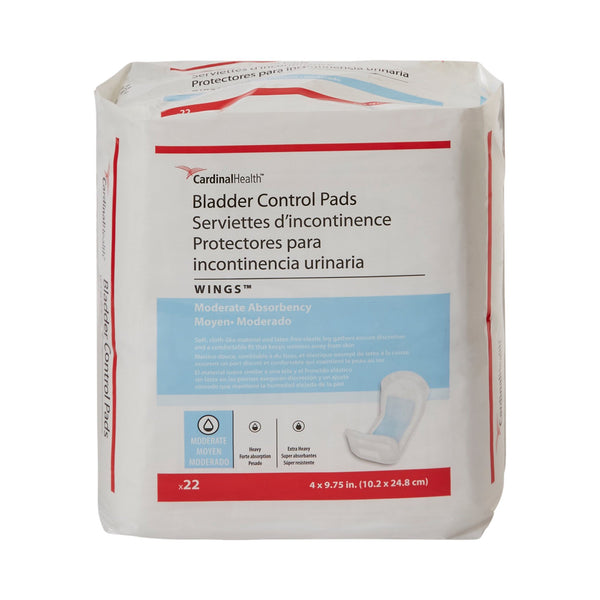 Sure Care™ Bladder Control Pad 4 X 9-3/4 Inch Moderate Absorbency Polymer Core One Size Fits Most (731677_CS) 132/CS